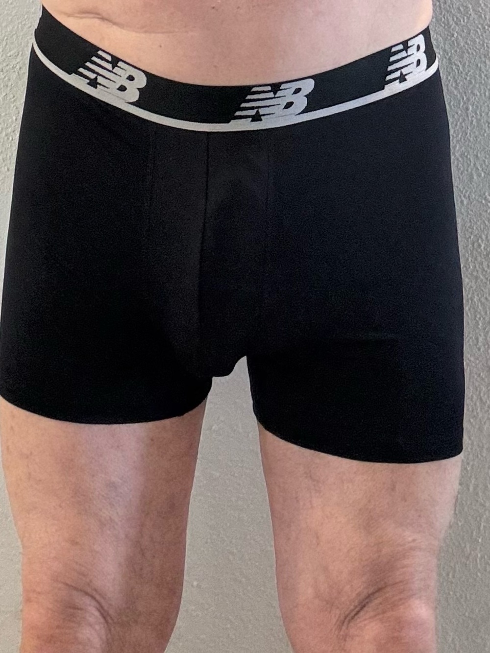 New Balance Black Men's Boxer Briefs with Logo Waistband